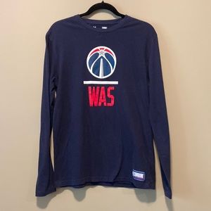 Washington Wizards Under Armour Combine long-sleeve loose-fit tee medium